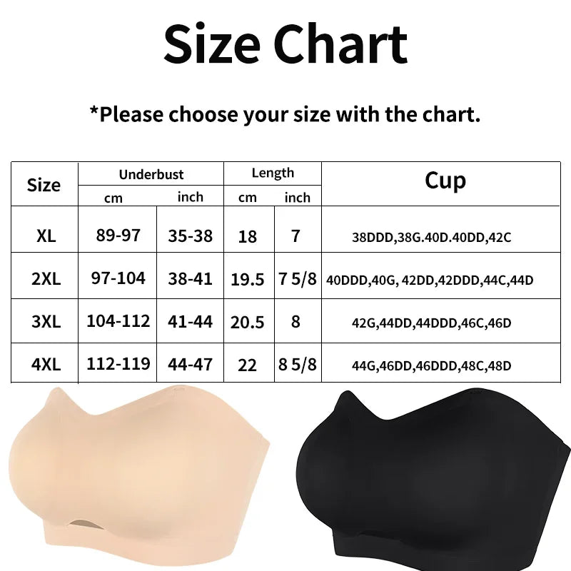Push Up Bra for Woman  Sexy Plus Size  Soft Breathable and wire free Bra