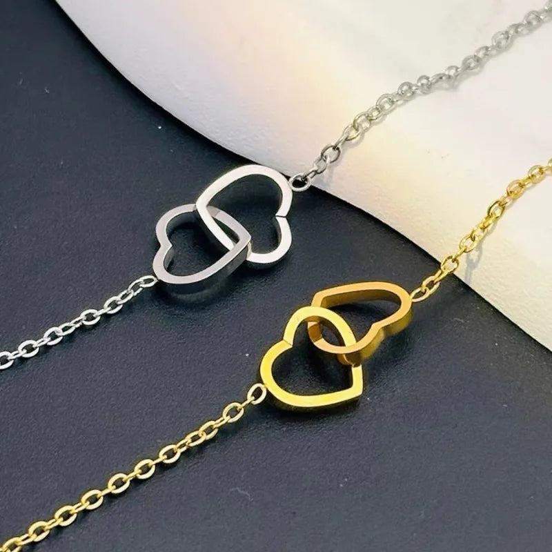 Orexy™ Luxury Double Heart Pendant Necklace for Women