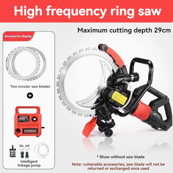 Concrete And Bricks High Frequency Brushless Ring Saw -- Wall Cutting Machine