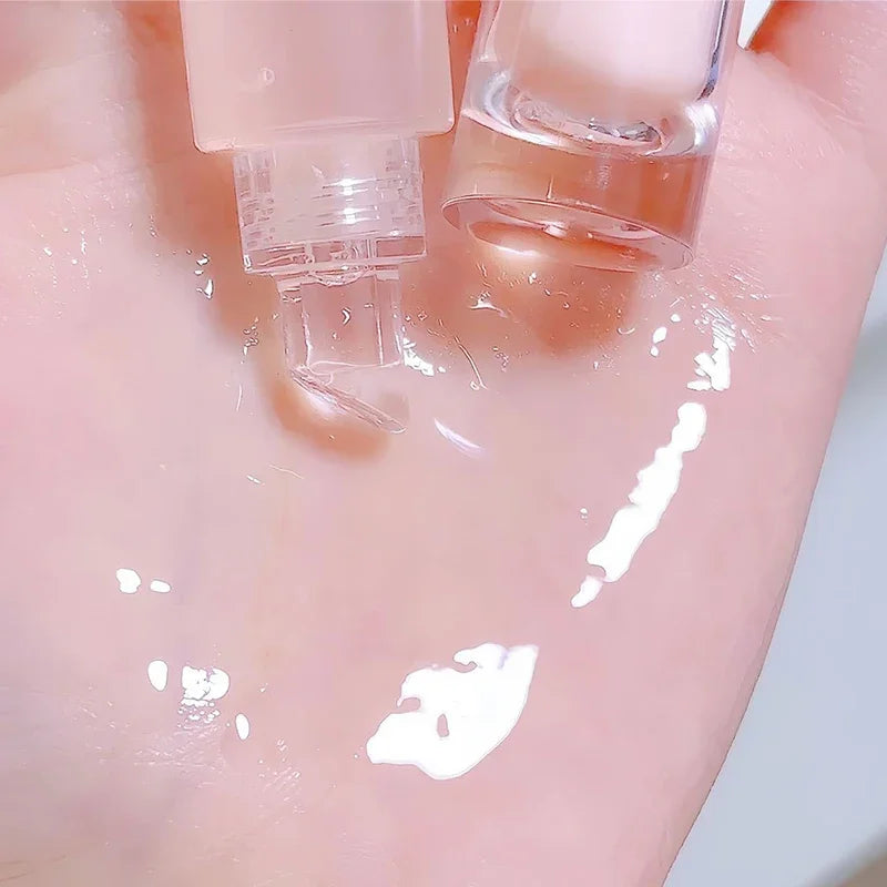 Jelly Lip Gloss Long Lasting Mirror Water Lip Glaze Colored Moisturizing Lipstick Crystal Shiny Lip Tint Korean Lips Care Makeup