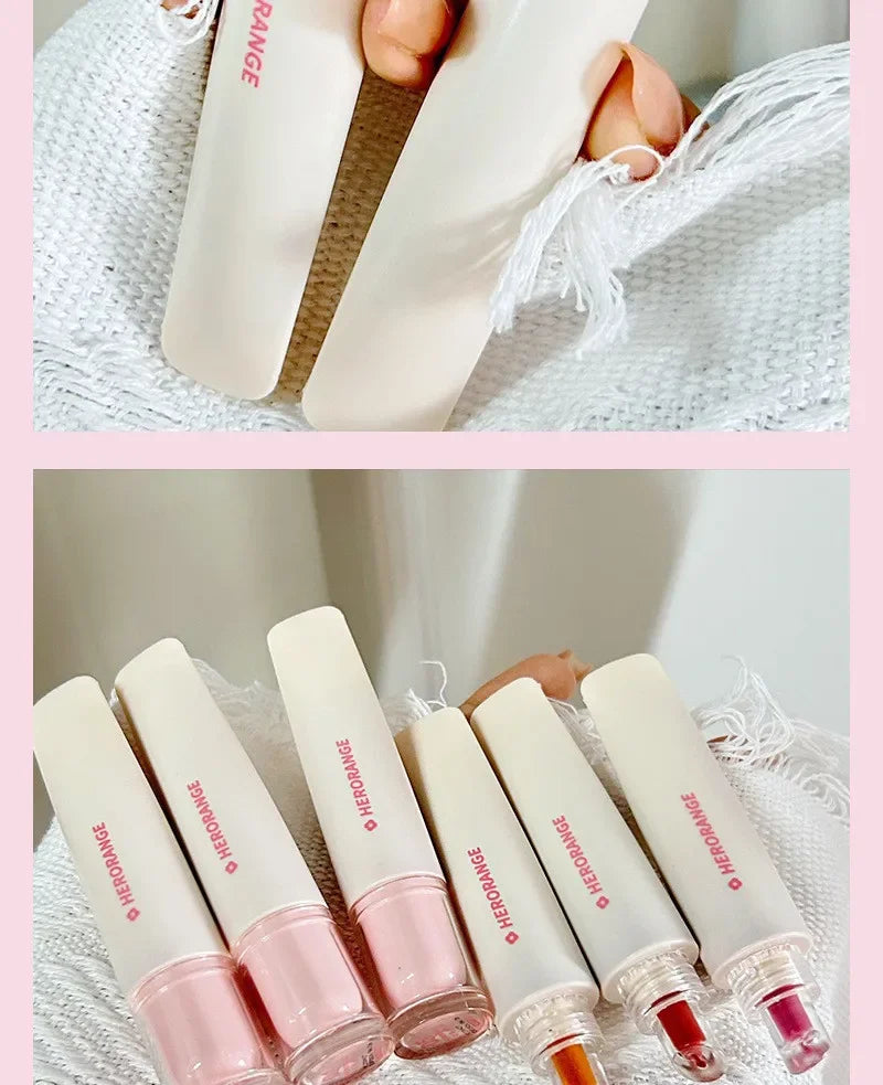 Jelly Lip Gloss Long Lasting Mirror Water Lip Glaze Colored Moisturizing Lipstick Crystal Shiny Lip Tint Korean Lips Care Makeup