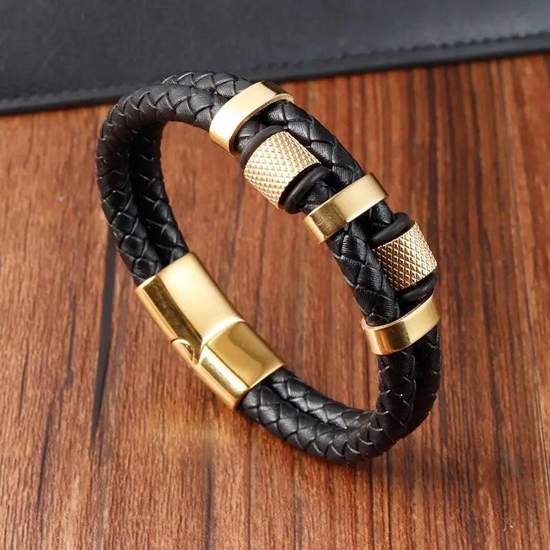 Orexy™ Titan’s Fortune spiritual and fashion Leather Bracelet