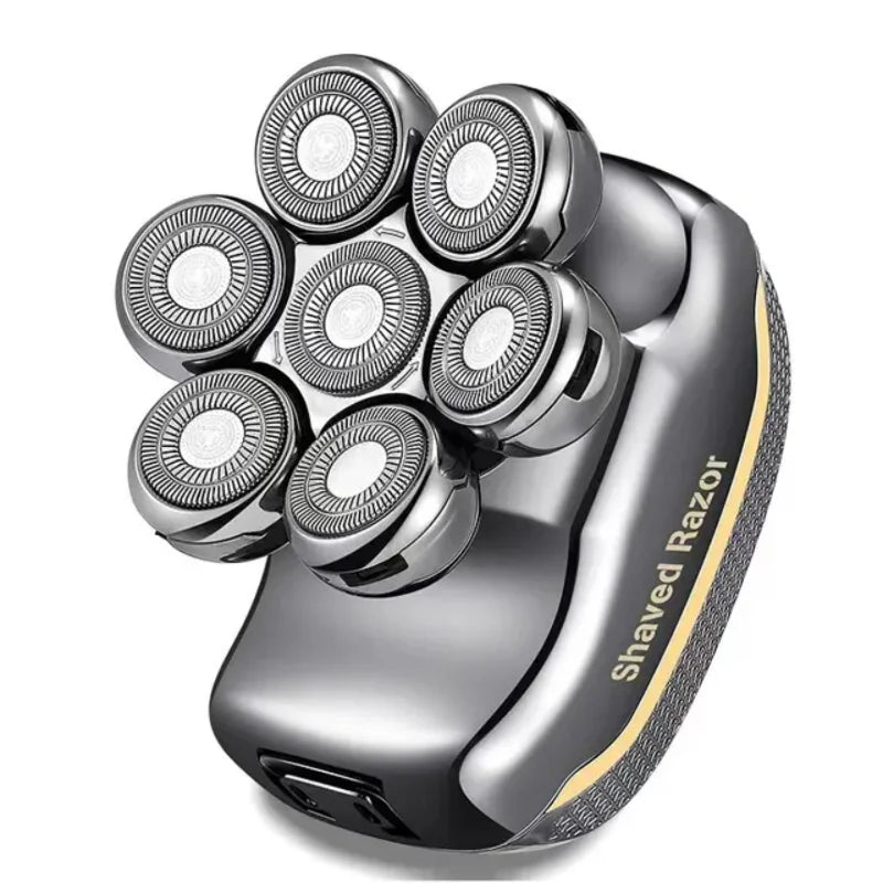 Men's  & Women Rechargeable Cordless Hair Shaving Razors.  Bald Man 6 In 1 Waterproof Wet Dry Beard Trimmer