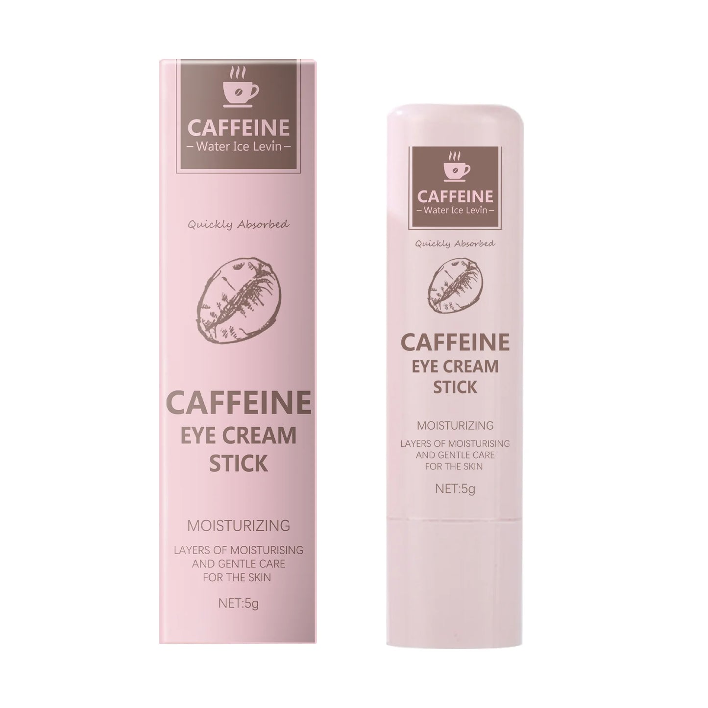 Caffeine eye cream stick nourishes the skin, improves fine lines, relieves eye bags and dark circles, and brightens the eye skin