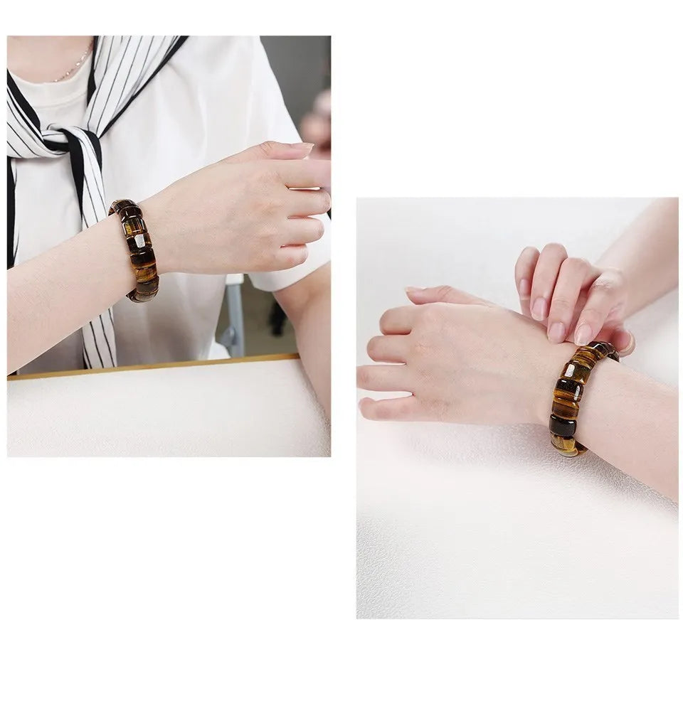 Orexy™ Natural Tiger Eye Energy Bracelet  For Balance, Strength & Vitality