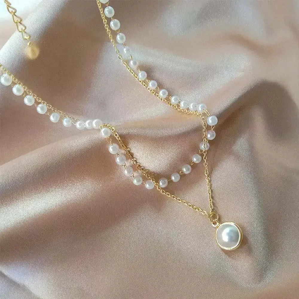 Orexy™ 2025  Women's  Double Layer Pearl Necklace