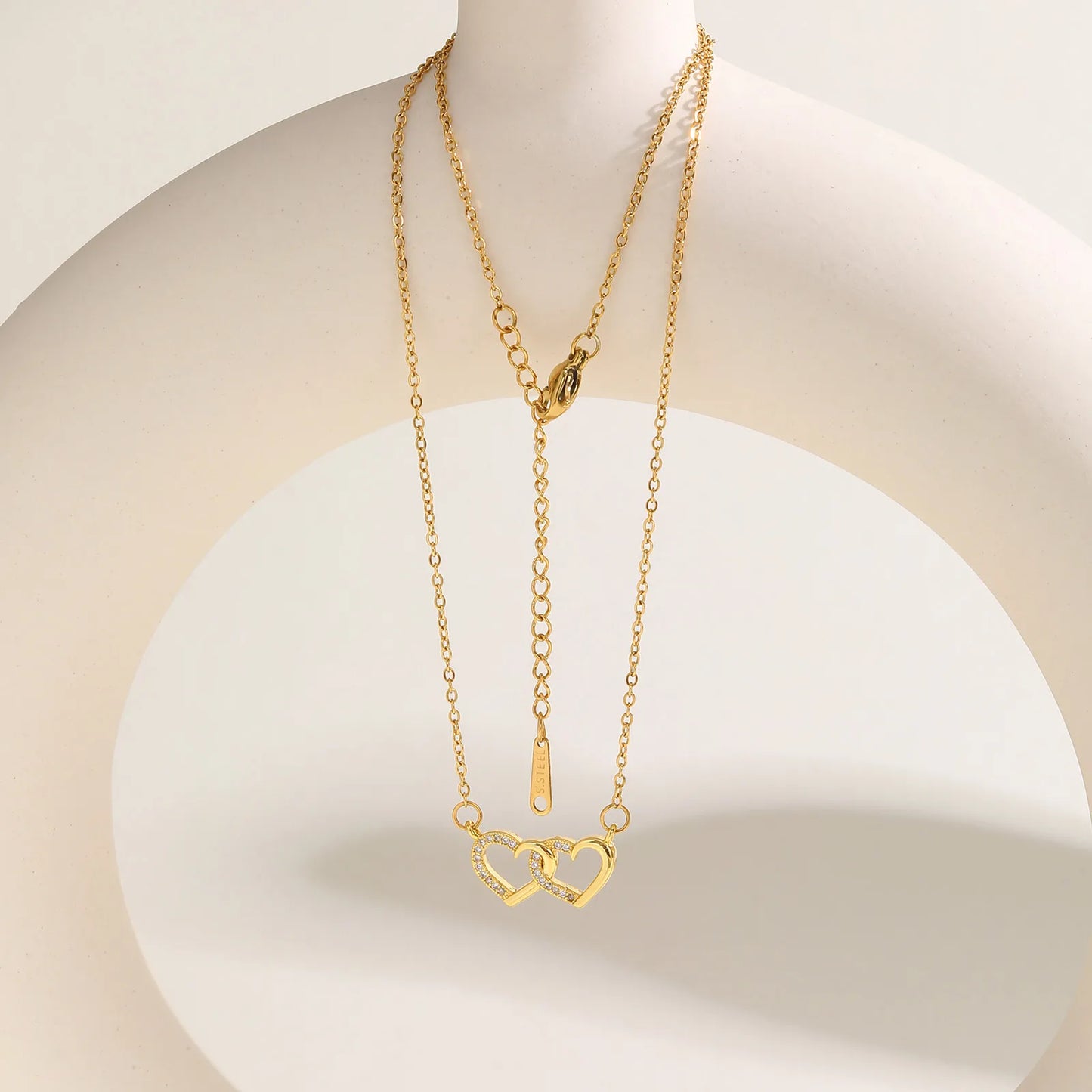 Orexy™ Exquisite Double Heart Necklace for Women