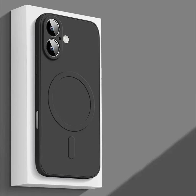 Luxury Original Liquid Silicone Case For iPhone 17 16 15 14 13 12 11 Pro Max 13 Mini Shockproof Bumper Cover Accessories